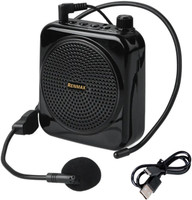 RENMAX Portable Voice Amplifier Bluetooth Rechargeable with Headset & Mic 5 W AV Power Amplifier(Black)