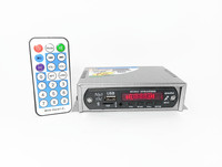 HSNAKE BLUETOOTH USB AUX With FM 12 V DC 20 W AV Control Amplifier(Silver)