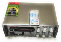 Biggtone Amplifier with echo mic bluetooth usb FM radio bast sound system 80 W AV Power Amplifier(Silver)