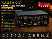 KAXTANG 1002 helzone DJ Amplifier REMIX Bluetooth VERSION with BT/USB/AUX/MP 5000 W AV Power Amplifier(Black)