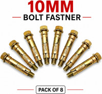 DHABSUN 10mm Expansion Anchor Bolt Fastener Hex Nut Sleeve Anchor(6.8 cm)