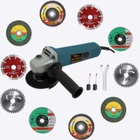 Hillgrove HGCM1359M1 850W 100% Copper Winding Hand Angle Grinder Wall Cutter Grinding Angle Grinder(100 mm Wheel Diameter)