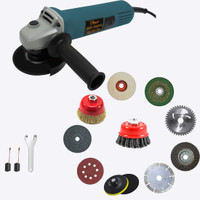 Hillgrove HGCM1361M1 850W 100% Copper Winding Hand Angle Grinder Wall Cutter Grinding Angle Grinder(100 mm Wheel Diameter)