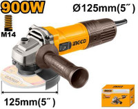 INGCO AG90028 ANGLE GRINDER 900W 5" Angle Grinder(125 mm Wheel Diameter)