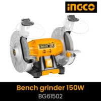 INGCO 150W Aluminium Bench Grinder, BG61502 Angle Grinder(150 mm Wheel Diameter)