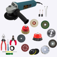 Hillgrove HGCM1360M1 850W 100% Copper Winding Hand Angle Grinder Wall Cutter Grinding Angle Grinder(100 mm Wheel Diameter)