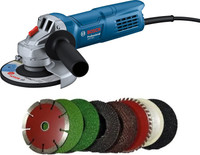 BOSCH GWS 800 with 8 High Quality 4" Wheels For Cutting Grinding Buffing Application Angle Grinder(100 mm Wheel Diameter)