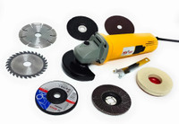 Hitman H-801 Heavy Duty Machine with 7 high quality 4-inch wheels for cutting grinding buffing application (850 Watts &11000RPM) Angle Grinder(100 mm Wheel Diameter)