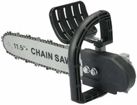 Easy Bull PROFESSIONAL Tools and Hardware 11.5 Inch/11.5" CHAIN SAW ATTACHMENT FOR ANGLE GRINDER Corded Chainsaw (Without Battery ONLY CHAIN SAW ADAPTER ANGEL GRINDER NOT INCLUDED ) Corded Chainsaw (Without Battery) Angle Grinder(0 mm Wheel Diameter)