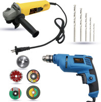 Walkers WKCB431M1 100mm Angle Grinder with 10mm Drill Machine for Making Holes Angle Grinder(100 mm Wheel Diameter)