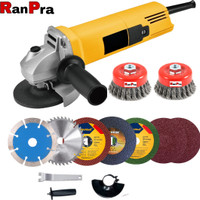 RanPra 801 ANGLE GRINDER WITH 8 USEABLE BLADES AND 2 CUP BRUSH OF BEST QUALITY Angle Grinder(100 mm Wheel Diameter)