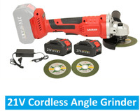 Sauran 21V Brushless Cordless Angle Grinder (CAG15) Angle Grinder(100 mm Wheel Diameter)