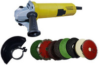Sauran 850W AOGG 801 4inch angle grinder with 8 high quality wheels Angle Grinder(100 mm Wheel Diameter)