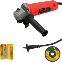 Hillgrove 928M1 4"inch Angle Grinder Machine with Screwdriver 5in1 Kit Angle Grinder(100 mm Wheel Diameter)