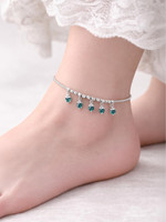 PriVish Creations Crystal Alloy Anklet(Pack of 2)