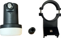 MCBS Combo of KU Band LNBF with LNB Clamp | Fully Compatible with All DTH Service Antenna Rotator
