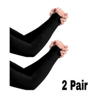 AUTOSITE Nylon Arm Sleeve For Men & Women(Free, Black)