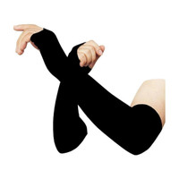 AUTOSITE Nylon Arm Sleeve For Men & Women(Free, Black)