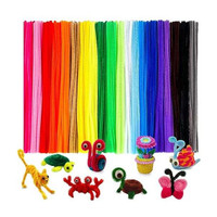 banira Pipe Cleaner 12 Multi Color 100pcs for Hobby Crafts, Scrapbooking, DIY Accessory Art Clay(60 g)