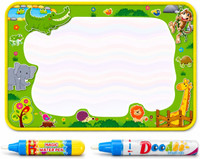 Suvaniq Reusable Magic Water Drawing Mat with 2 Magic Pens Kids Art Craft Kit Toys Set