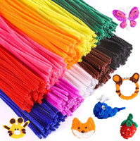 Brijsun 100 Pcs Pipe Cleaners Assorted Colors DIY Craft Sticks for Kids