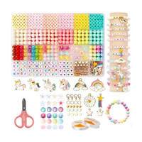 FIDEO Bracelet Making Set, Clay Beads Kit, Macaron Color Beads for Bracelet Making