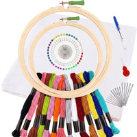 Qroof Embroidery Materials Beginners Starter Kit A complete pack set