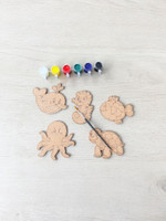 PLAYXA Educational Wooden Shape Painting Set for Kids Skill Based Art Activities(Multicolor)