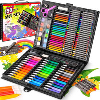 Totthar 150 Pcs Art Box with Crayons & Paints for Kids
