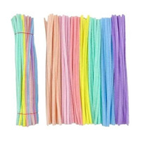 JNT Pastel Multicolor Pipe Cleaners (100 Pcs) | Kids DIY Craft Kit