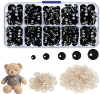 Jiyancreation Soft toy eyes and nose buttons set Artificial Eye