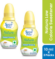 Sugar free Natura, Drops 10ml (Pack of 2) | 100% Safe| Scientifically Proven & Tested Sweetener(10 ml, Pack of 2)