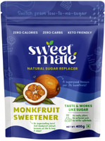 Sweetmate Monk Fruit | Zero Calorie, Keto & Diabetic-Friendly, Sugar Free Sweetener(400 g)