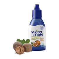 Sweetmate Monk Fruit Drops |Natural Sugar Free Liquid |Keto & Diabetic Friendly Sweetener(10 ml)