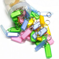 IM Assorted Tag Pack of 50 Key Chain Locking Key Chain(Multicolor)