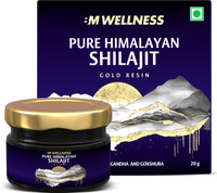BM WELLNESS Pure Himalayan Shilajit Gold Resin, With 24K Gold, For Stamina & Vitality(20 g)