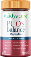 Vaidyacure PCOS PCOD Ayurvedic Medicine for Delayed Irregular Periods 60 Capsules for Women(60 Capsules)