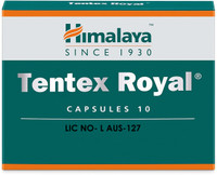 Roy Biotech HIMALAYA Tentex Royal Capsules 10x4=00 (4 Items in the set) FB(Pack of 4, 40 Capsules)