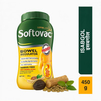 Softovac Isabgol Bowel Regulator Powder for Constipation(450 g)