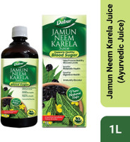 Dabur Jamun Neem Karela Juice - 1L | Controls Blood Sugar Level |For Digestive Health(1 L)