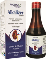 RUDRAA FOREVER Alkalizer Syrup PC Of 2 Ayurvedic Medicine for Kidney Health, Renal Stone Relief(Pack of 2, 400 ml)