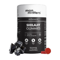 Man Matters Shilajit Gummies Pure Shilajit & Ashwagandha KSM66 Boosts Stamina & Strength(30 Tablets)