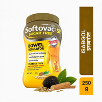 Softovac Isabgol Bowel Regulator Sugar Free Powder for Constipation(250 g)