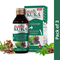 Multani Tulsi Kuka Cough Syrup | Relief From All Types Of Cough & Cold - (100ml Each)(Pack of 3, 300 ml)