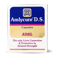 AIMIL Amlycure D.S. Capsule for Total Liver Support | Cleanse and Detox | Protects Cells & Enzymes (Pack of 1)(20 Capsules)