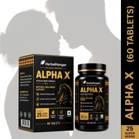 Herbal Hanger Alpha X Ayurvedic Wellness Tablets for Men|Active Lifestyle Support(60 Tablets)