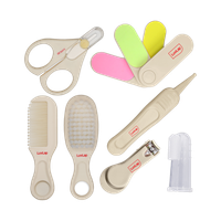 LuvLap 7in1,Portable Baby Grooming Kit for new born baby,(White)