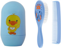 The Cheeky Kidzz Baby 4 In 1 Grooming Nail kit With Soft Bristles Hair Comb and Brush(Blue)