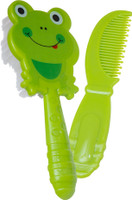 Beebaby Soft Brush and Comb Set for Newborn Babies Frog Shape(Green)