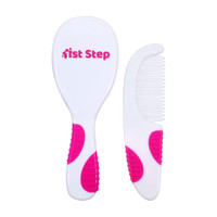 1st Step Brush & Comb(White, Pink)